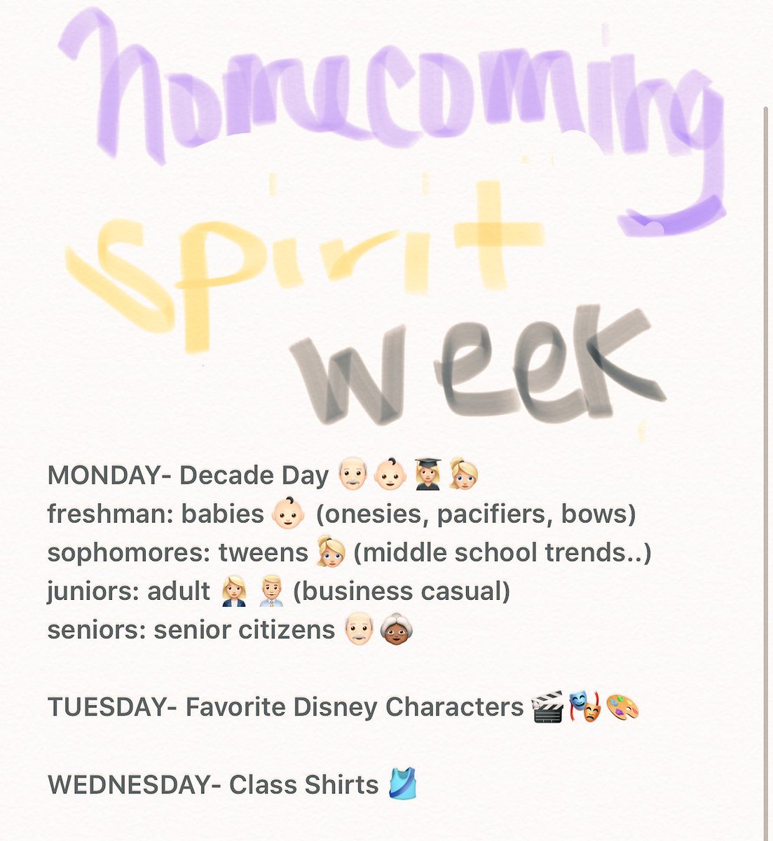 chickhigh19's tweet photo. this weeks hoco dress up days!! #BeatTheBulldogs 🐥🎈 https://t.co/TBA1WfPnJx