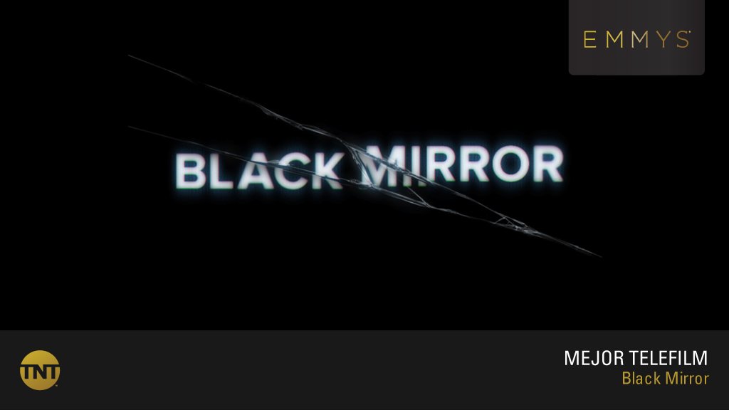 TNTLA's tweet photo. A esa serie que siempre te deja en tensión...
¡Felicidades para #BlakMirror, el Mejor Telefim! #EmmysEnTNT https://t.co/nT9Z3SE47w