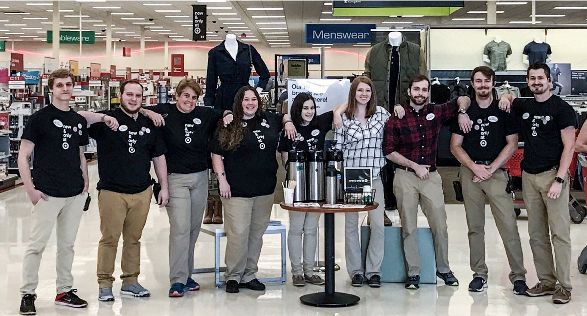 c_struttmann's tweet photo. The #T1398 Team engaging with our guests about the new and only at Target brands! #goodfellowco #anewday #project62 @Lawwible @jongoodin https://t.co/tQIfyawJMa