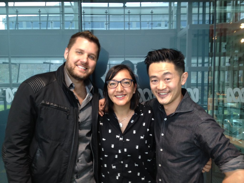 soipl's tweet photo. Looks like @markmanson, @mrbenjaminlaw & I colour coordinated for #ConvoHour w/ #Faine on @ABCMelbourne https://t.co/XoPG5FbxuK