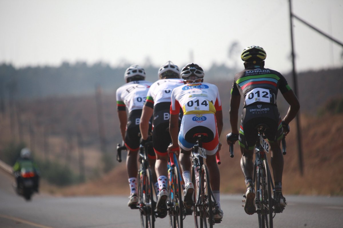 KHEMANI CYCLE CLASSIC: Leading the pack in the 120KM with 42KM covered.