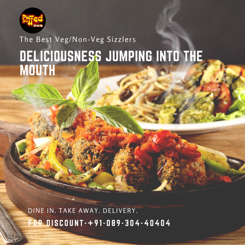 PuffedStuffed's tweet photo. Make your weekend delicious with us #foodlove #vegsizzlers #foodforlife #foodie #karnalfoodpoint #puffedstuffed #dinein https://t.co/cSACkZ83Xw