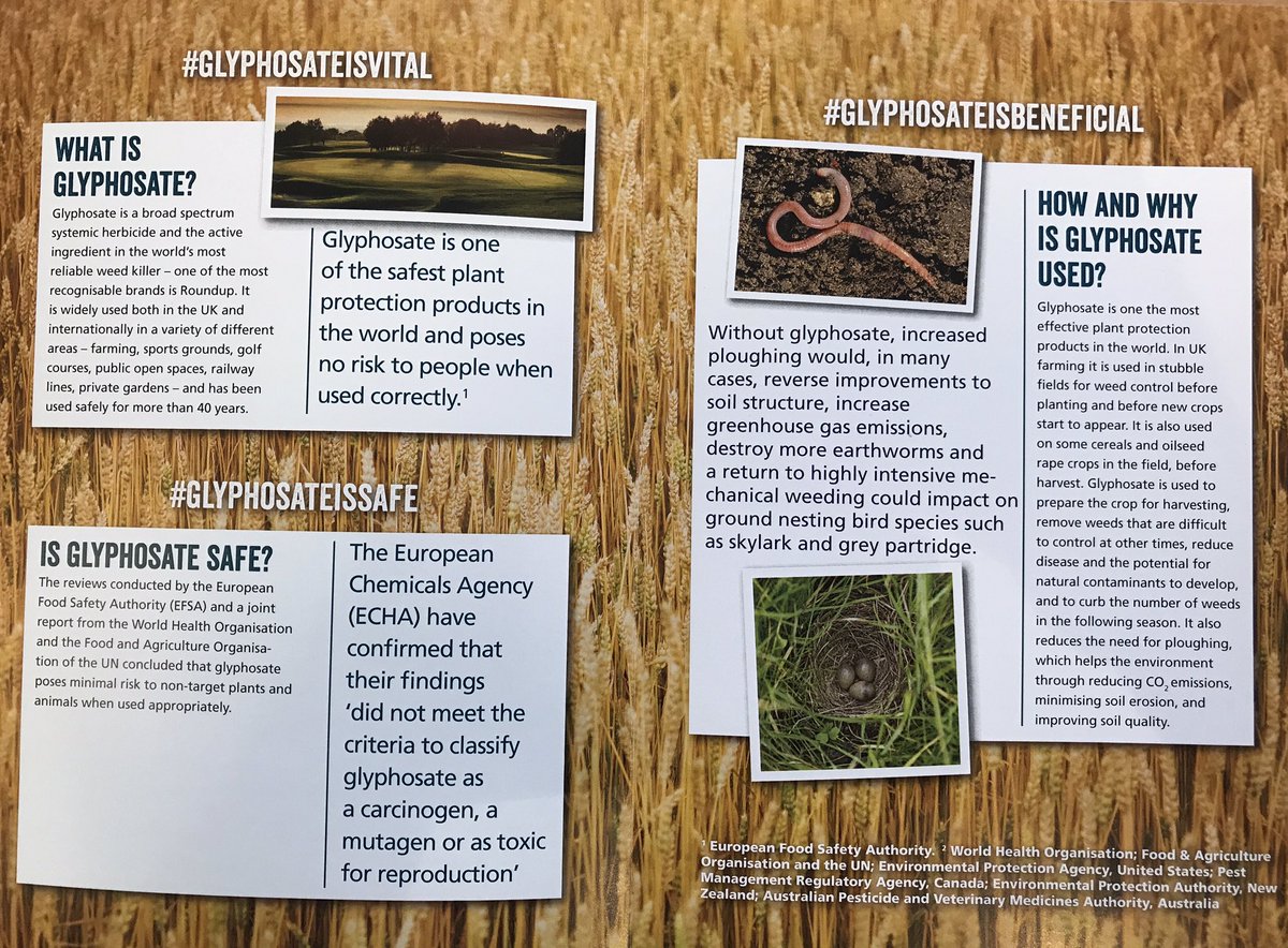 agricontract's tweet photo. For those who don't know what #glyphosate is and why #glyphosateisvital to protect soil and feed the modern world read this and RT 👍🏻 https://t.co/LrpeIZ4yBK