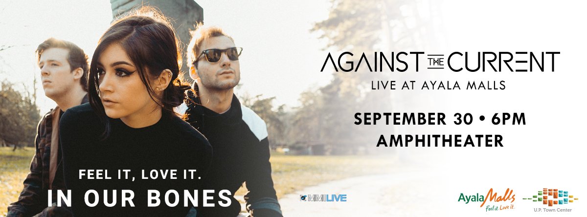 UP_TownCenter's tweet photo. This is it, guys! Check out the link on how you may get tickets for #AgainstTheCurrentLiveAtUPTC: https://t.co/z2ZCc7bhhs. ππ»@ATC_BAND https://t.co/pkojGPptLK