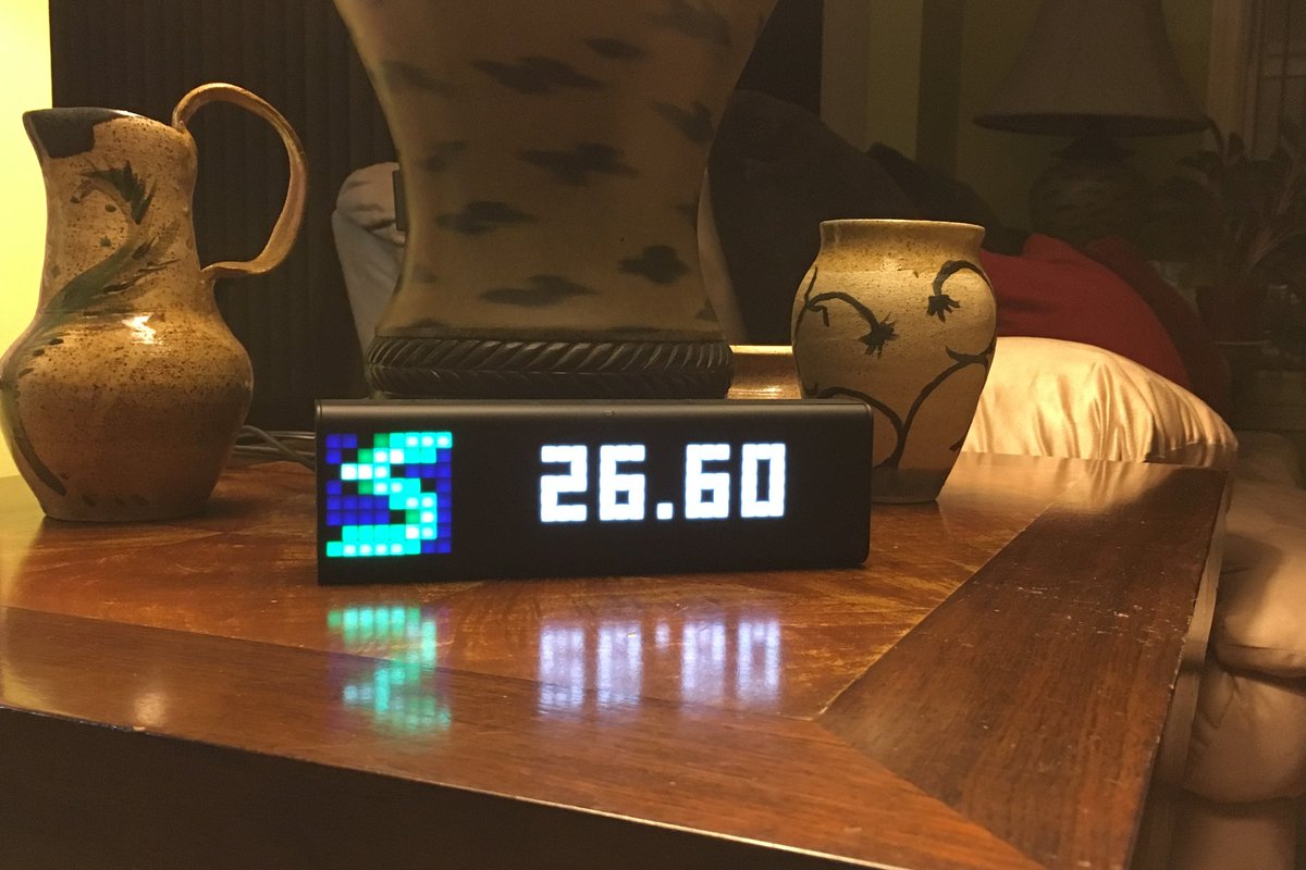Love being able to see my account's hashrate from across the room. Grab your device now, before the site is live: bit.ly/2wwg28X