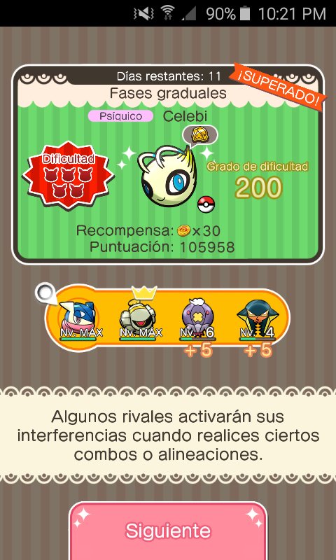 Dragoscorpius's tweet photo. Fases gradules: #Celebi Grado de dificultad 200 ¡SUPERADO!
Escalonada hecha totalmente #Itemless #PokémonShuffle https://t.co/CNtc35f359