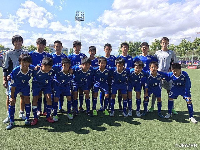 日本サッカー協会 Jfaエリートプログラムu 13 スペイン遠征 1勝2引き分けで決勝トーナメントへ Jfa Jyd T Co Djufgfpeir