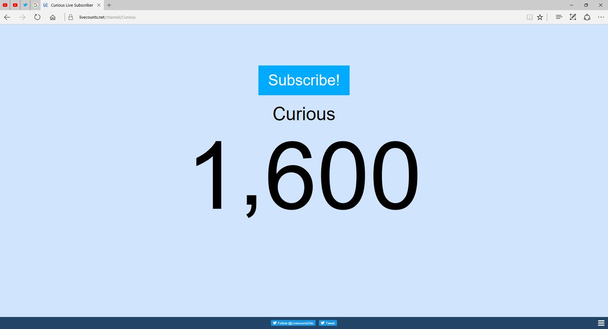 curiousvisual's tweet photo. THANKS EVERYONE FOR 1.6K SUBS! MUCH LOVE, CHECK OUT TODAY'S VIDEO- https://t.co/5FeWa78PjP https://t.co/SgFfXIOogA