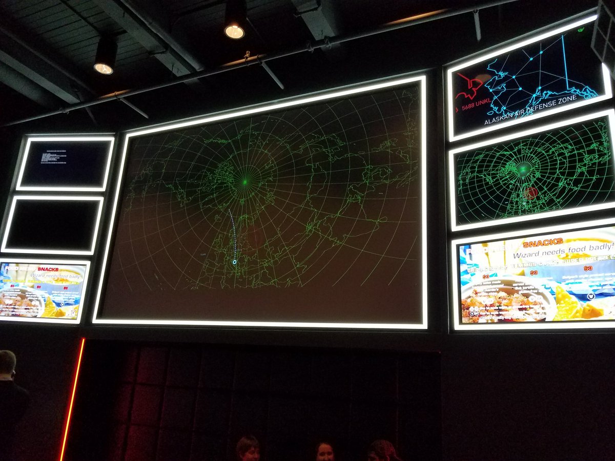 todbanner's tweet image. @ChrisLAS at the arcade bar in Portland. Thought of last week&apos;s #askerror #wargames