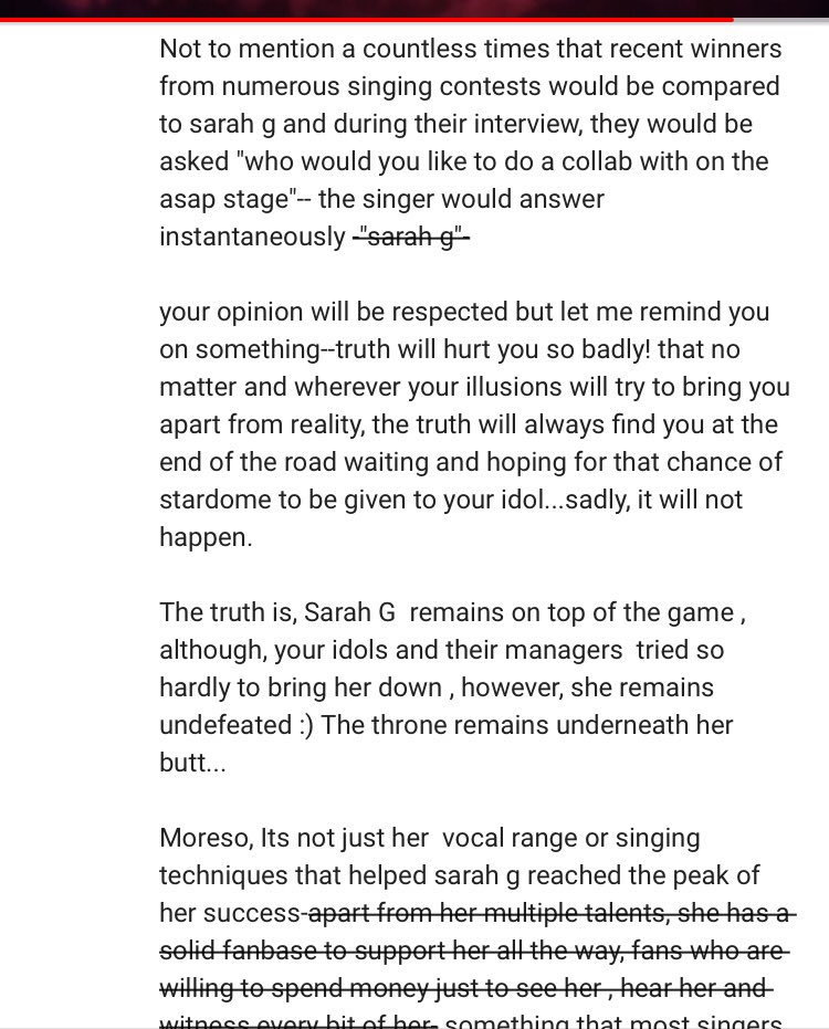 samfire25's tweet image. Worth reading! A fan of @JustSarahG giving bashers a dose of reality! Burn! qiqil nyo si acquoh! Haha