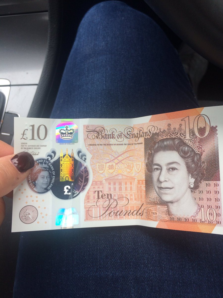 KateAbbey1's tweet image. Oooh my first #new #tenpoundnote 😁💷