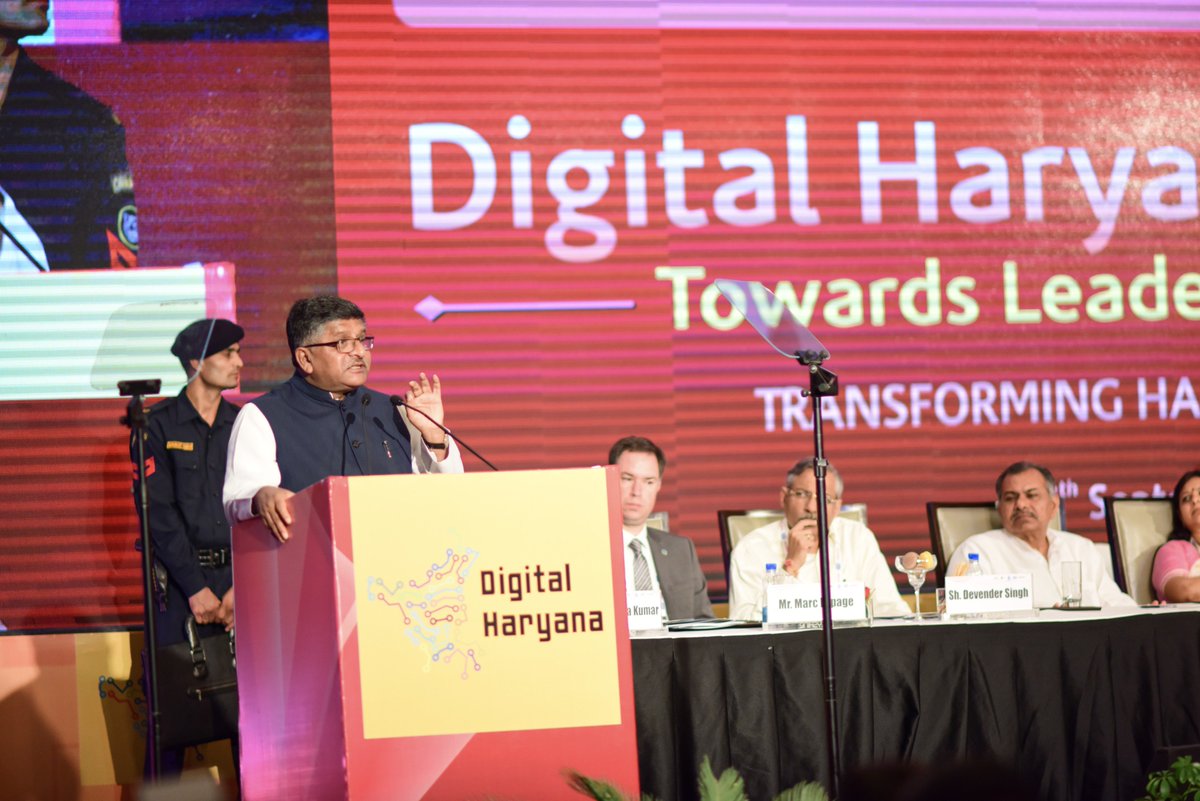 eventgraphia's tweet photo. @rsprasad at #DigitalHaryanaSummit 
@OfficeOfRSP 
#EventGraphia #makingmemories https://t.co/eXBgIg5YyF