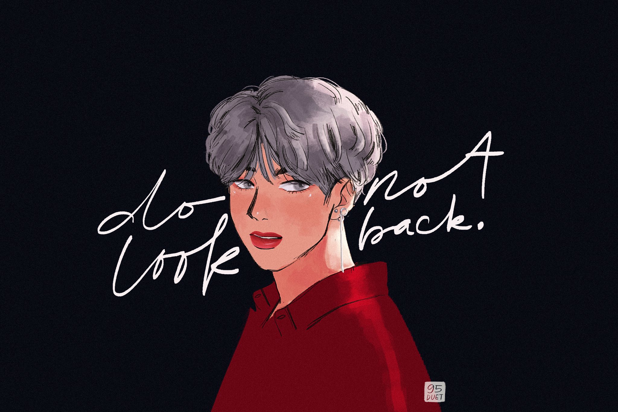 vee loves bts on Twitter: "돌아보지마라. 🥀 #DNA #btsfanart…