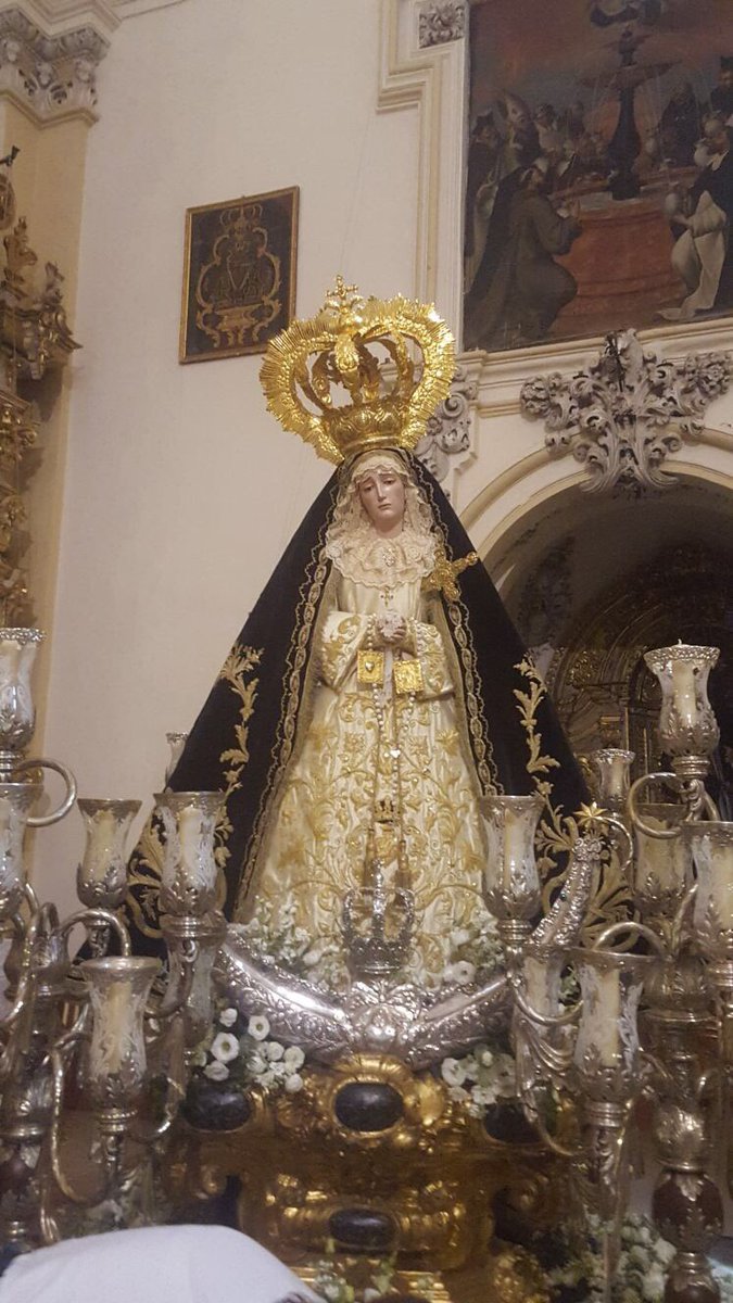 Anoche acompañamos en la Santa Misa a la Virgen de los Dolores <a href="/Agrup_Antequera/">Cofradías Antequera</a>