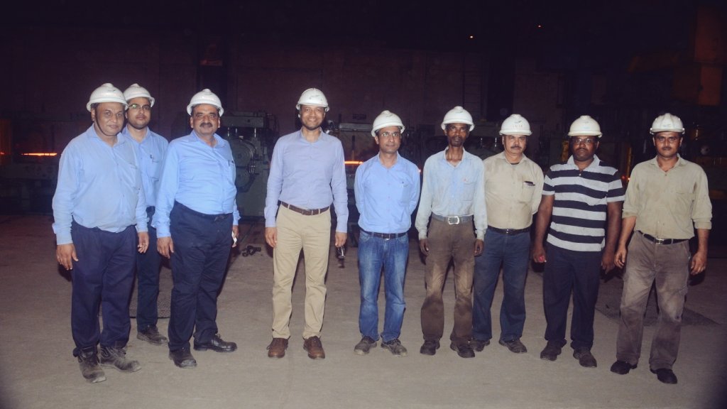 JindalSteel_In's tweet photo. Our Chairman @MPNaveenJindal with our zealous team at #JSPL's  Integrated Steel Plant at #Angul Odisha https://t.co/xgZvuKwI4y