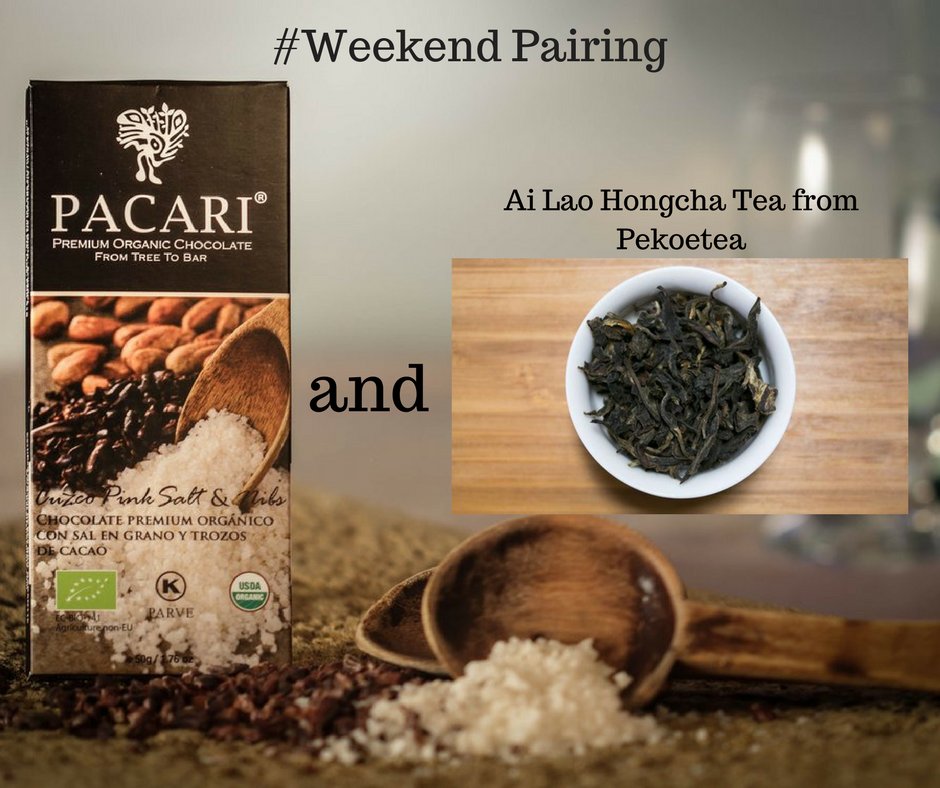 PaccariUK's tweet photo. #WeekendTreat Visit @PekoeTea and pair our Cuzco Pink Salt #Organic Bar with the amazing Ai Lao Hongcha Tea https://t.co/JwBnh275gD https://t.co/gt1MSzEe8k