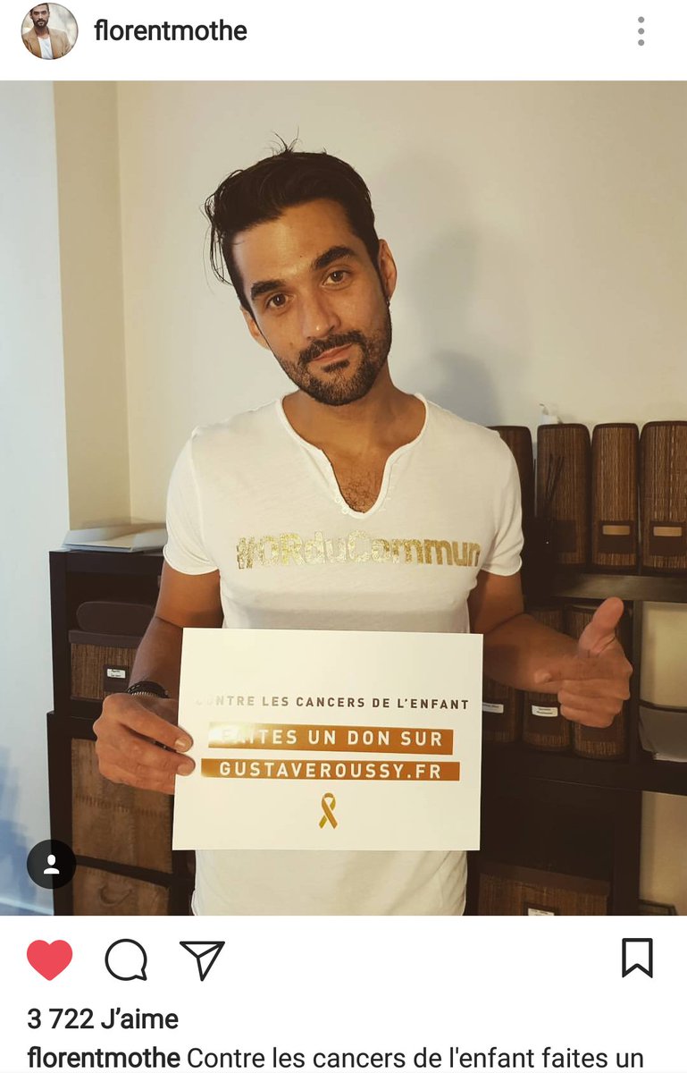 GustaveRoussy's tweet image. Comme @florentmotheoff, soyez #ORduCommun, faites un don contre les cancers de l'enfant ➡️ bit.ly/guerir-cancer-… | instagram.com/p/BY_PPqWnoBS