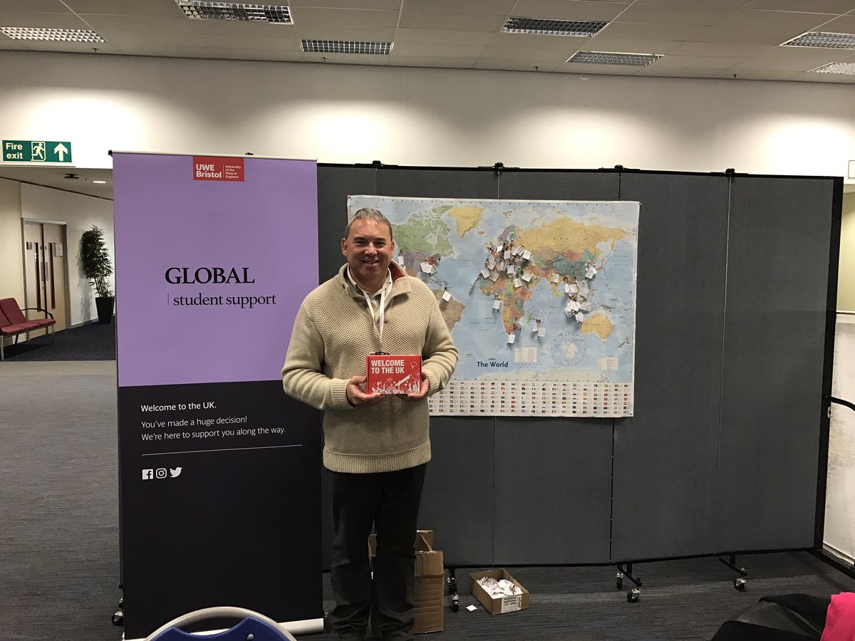 Professor Steve West <a href="/VCUWE/">Professor Sir Steve West CBE, DL</a> at <a href="/UWEBristol/">UWE Bristol</a> for #uweregistration17 welcoming new international students