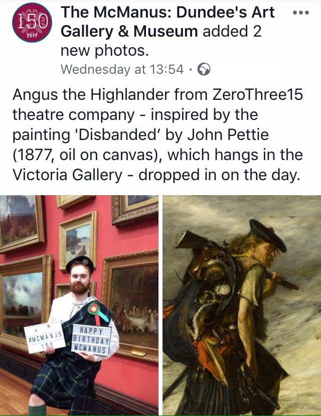 ZeroThree15's tweet image. Oor Charlie performing at McManus Galleries on Tuesday to help celebrate their 150th anniversary!
#mcmanus150 #zerothree15