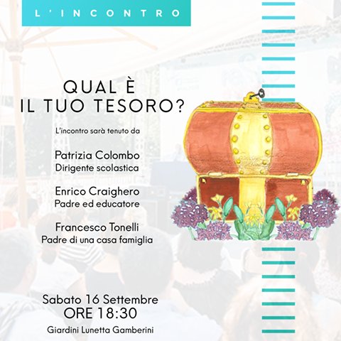 ass_mongolfiera's tweet photo. vi aspettiamo h 18,30 incontro QUAL È IL TUO TESORO? #testimonianze #vita per stare davanti a quello che succede #bologna #fdb17 #amicizia https://t.co/EOg76h45Js