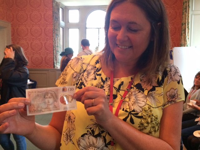 PRCCG_'s tweet photo. Also we received our very first #JaneAusten #newtenpoundnote ! The first of many, hopefully! https://t.co/WLZnW2Z69P