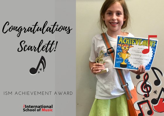 intlschoolmusic's tweet photo. This little lady has moved up to the next level in her #piano book series! Congratulations Scarlett! #StarStudentSaturday https://t.co/O42nB7UWa5