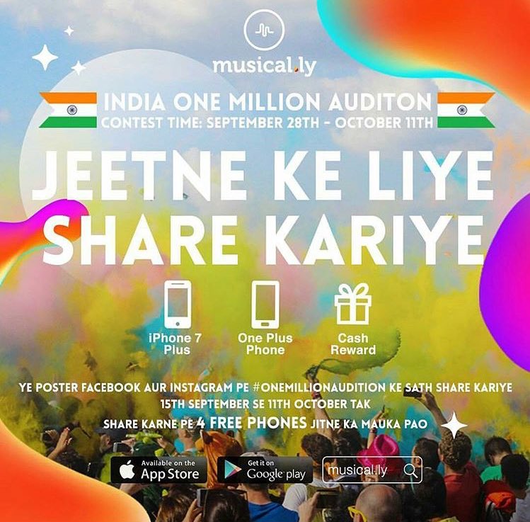 Forum_Shah62's tweet photo. OMG, it's BACKKKK 😭❤️ with new categories #OneMillionAudition ❤️ @MusicallyIndia 😭❤️
Download  the @musicallyapp if you haven't ❤️ https://t.co/M1lqcyazbq