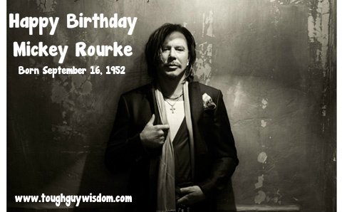 Happy 65th Birthday to Mickey Rourke! 