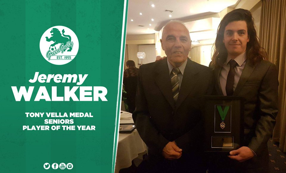 AWARDS | Congrats to Jeremy Walker on winning the Tony Vella Medal for seniors player of the year! #GGSC
