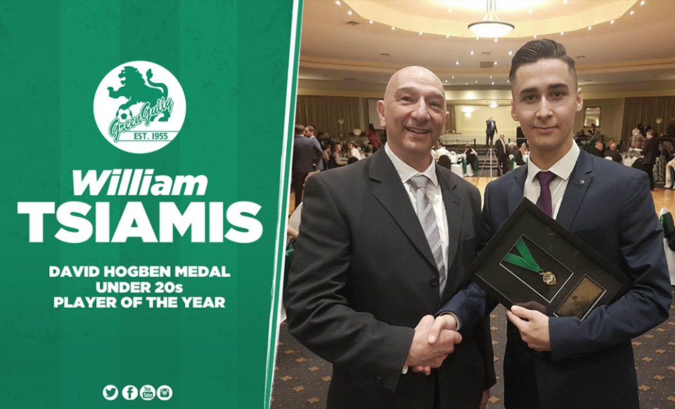 AWARDS | In the under 20s, congrats to Will Tsiamis on winning the David Hogben Medal for player of the year! #GGSC