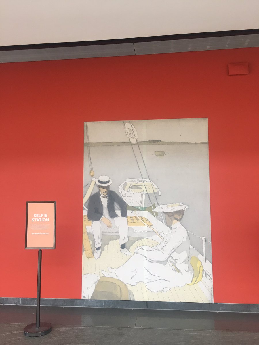 We'll be at the #FinePrintFairCLE today! Join us at 1pm to walk the fair at <a href="/ClevelandArt/">The Cleveland Museum of Art</a>. Don't forget to stop by the selfie station