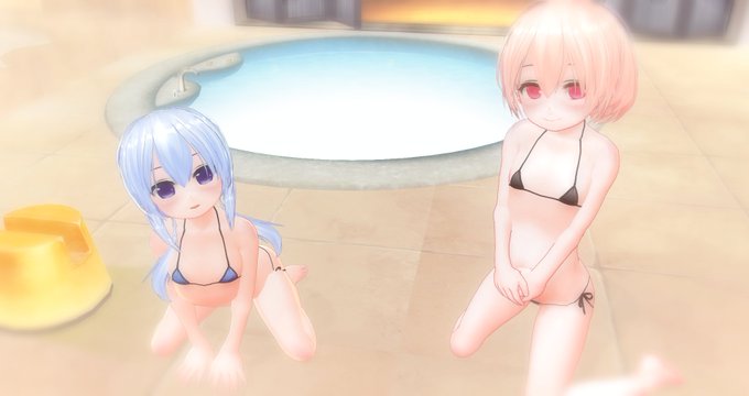 こどもどうしでおふろにはいっている。
けんぜん。

#伺か3d #伺かスクショ部 #ジャコウエンドウの温室 #シズクと冷しゃぶ #CM3D2 