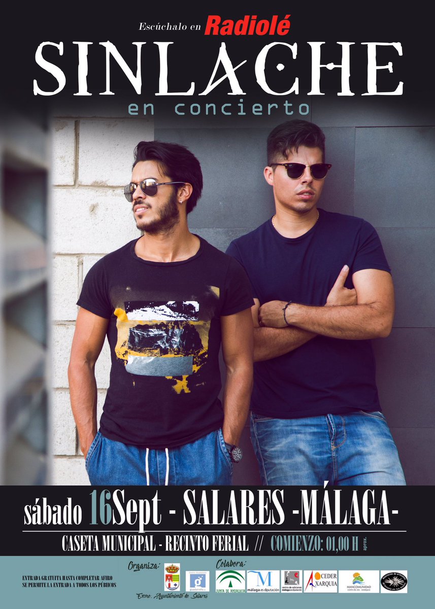 HOY Sábado 16 de Septiembre CONCIERTO de <a href="/SINLACHEofic/">ojos q no ven</a> en #Salares #Málaga ! Escúchalo en <a href="/Radiole_oficial/">Radiolé</a>