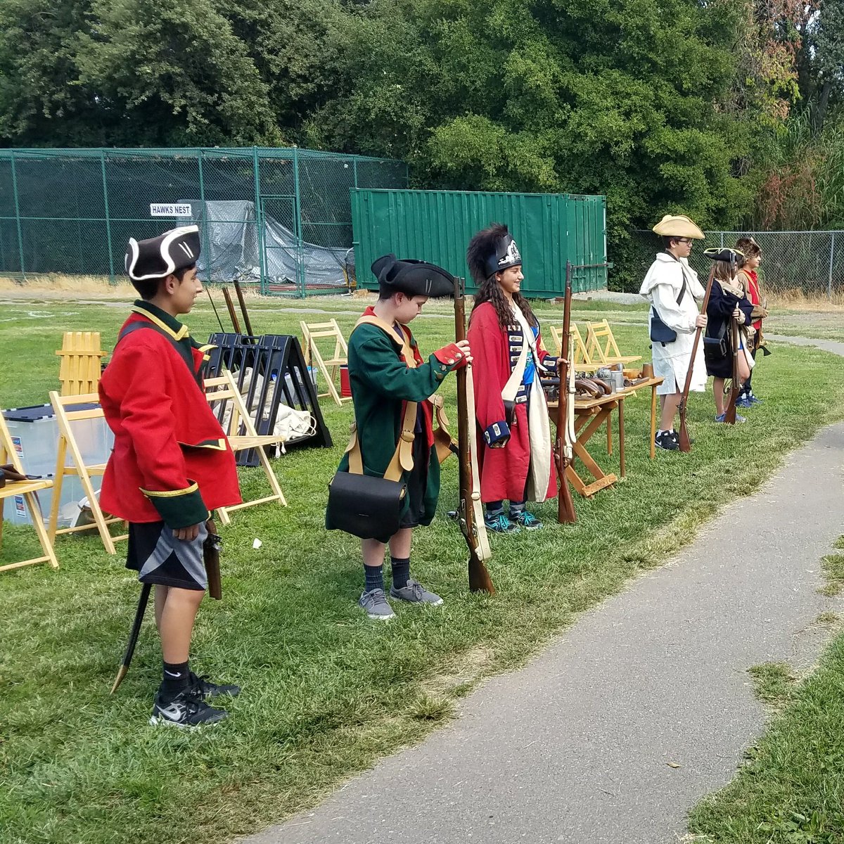 MrsPerlberg's tweet photo. 8th graders having fun learning about the American Revolution. https://t.co/NKRAkQHZCR