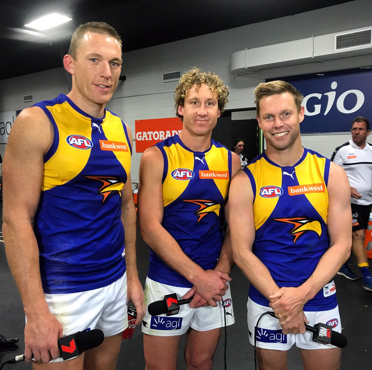 WestCoastEagles's tweet photo. Exceptional footballers, outstanding leaders and even better people. Thank you Drew, Matt &amp; Sam. https://t.co/QIBX6MWV8R