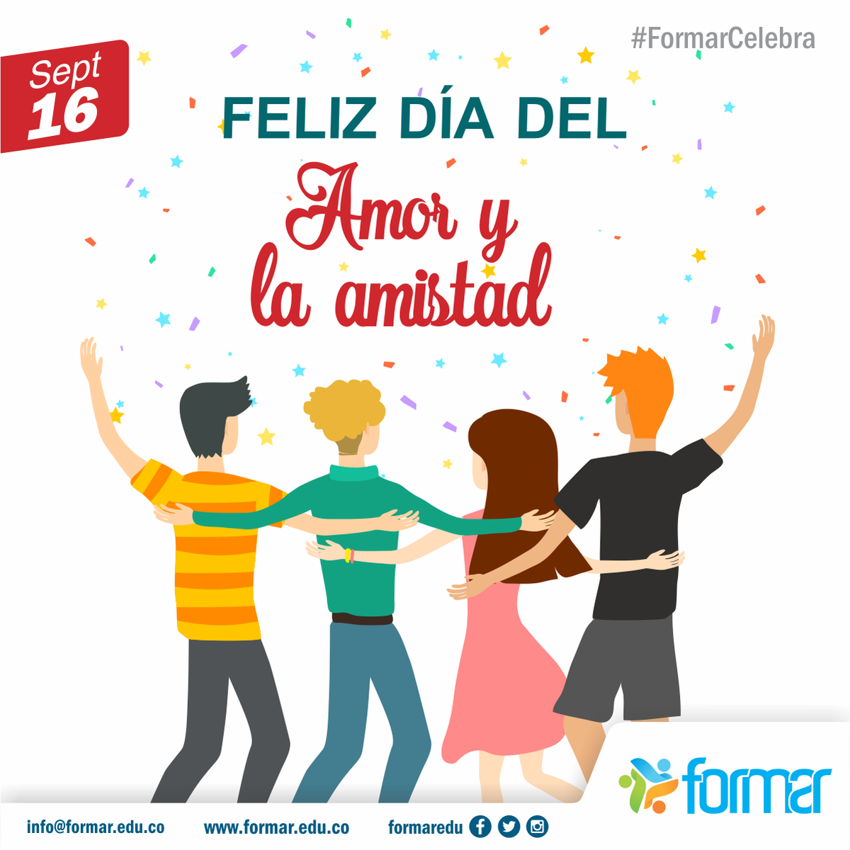 FORMAREDU's tweet photo. El lenguaje de la amistad no son palabras, sino significados.-Henry David Thoreau. ¡FELIZ DÍA DEL AMOR Y LA AMISTAD!
#amor #amistad #love https://t.co/AFbl95rv7i