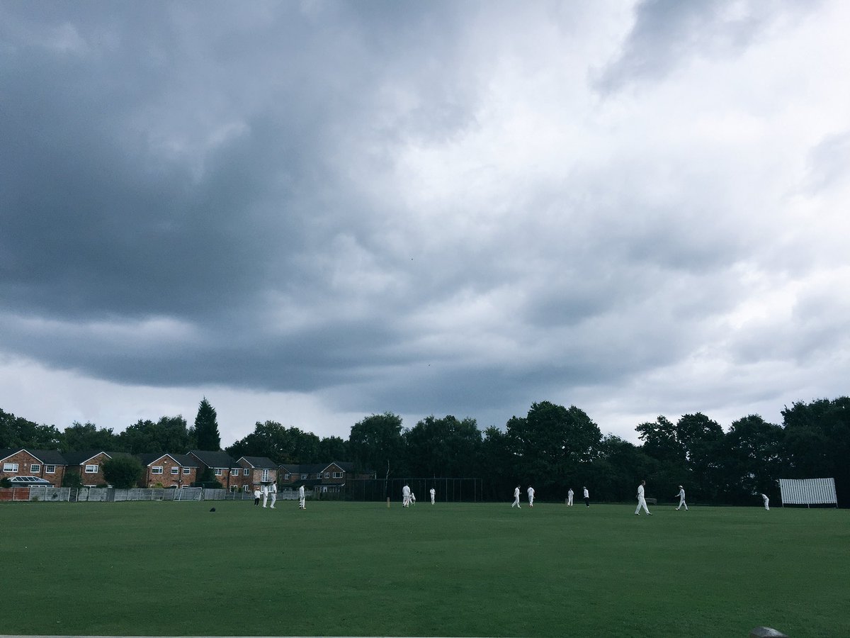 Dickson_LT's tweet photo. Your average ominously clouded English weather for the last game of the season. @Trinity_Cricket #firstteamdebut https://t.co/Jp3Pn6t8oI