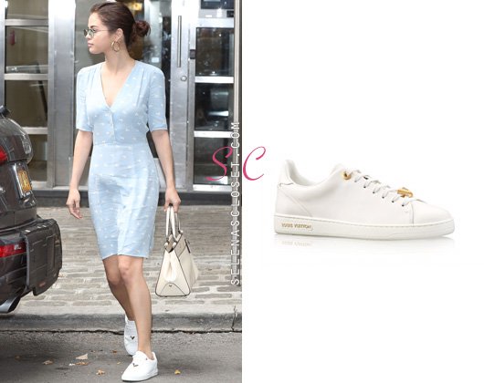 Selena Gomez White Louis Vuitton Sneakers