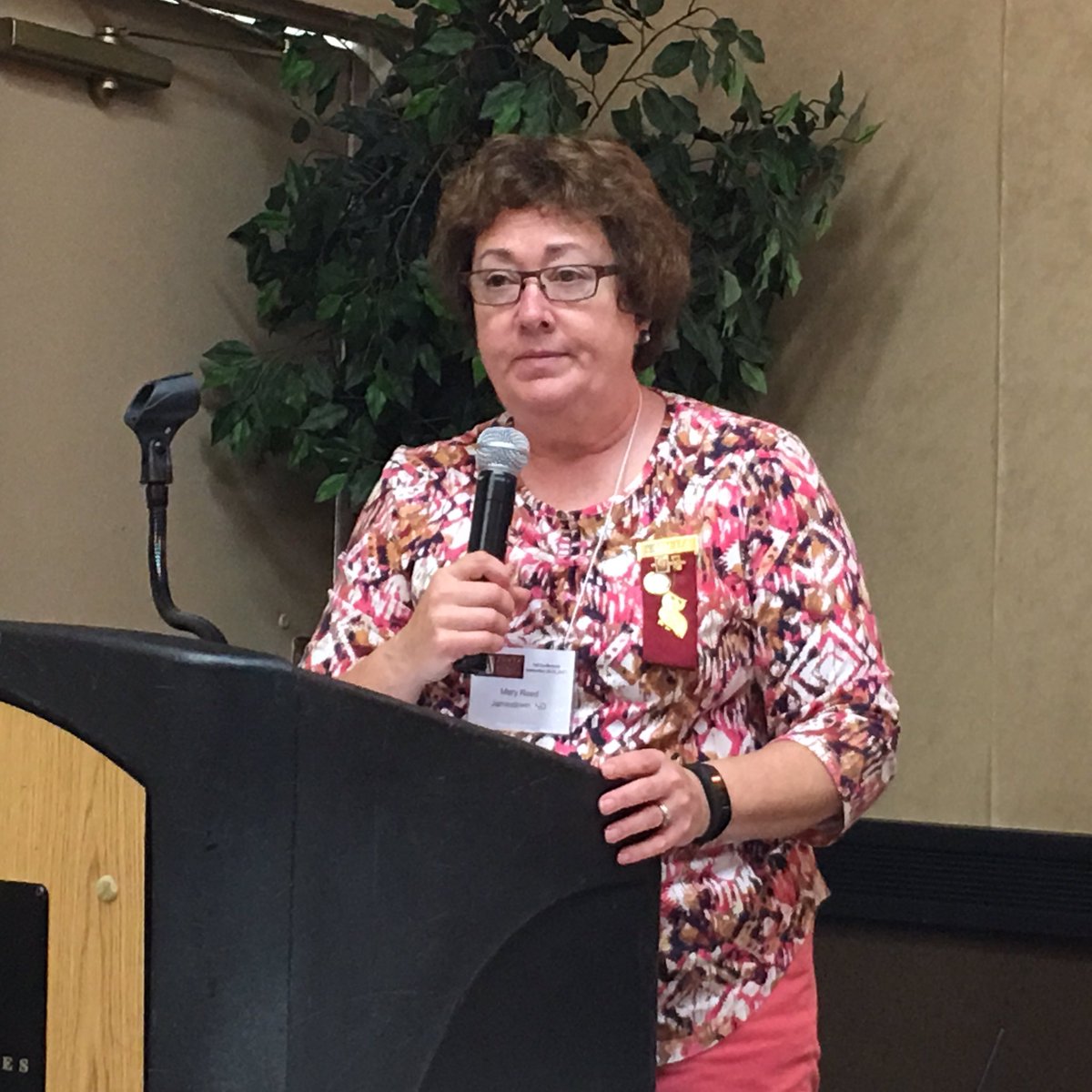 sherrimbrown's tweet photo. Governor Mary Reed opens District 7 Conference.  Zonta Int'l Advancing the status of women thru service and advocacy #ZontaDC17 #zontad7 https://t.co/O5B5dwyD6m