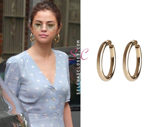 SelenasCloset.com on X: .@SelenaGomez did an interview with #Genius posted  today and she wore a @LouisVuitton T-Shirt Dress ($2,070), @FreePeople  hoodie (on sale for $139), and jewelry by @Mejuri. Details >