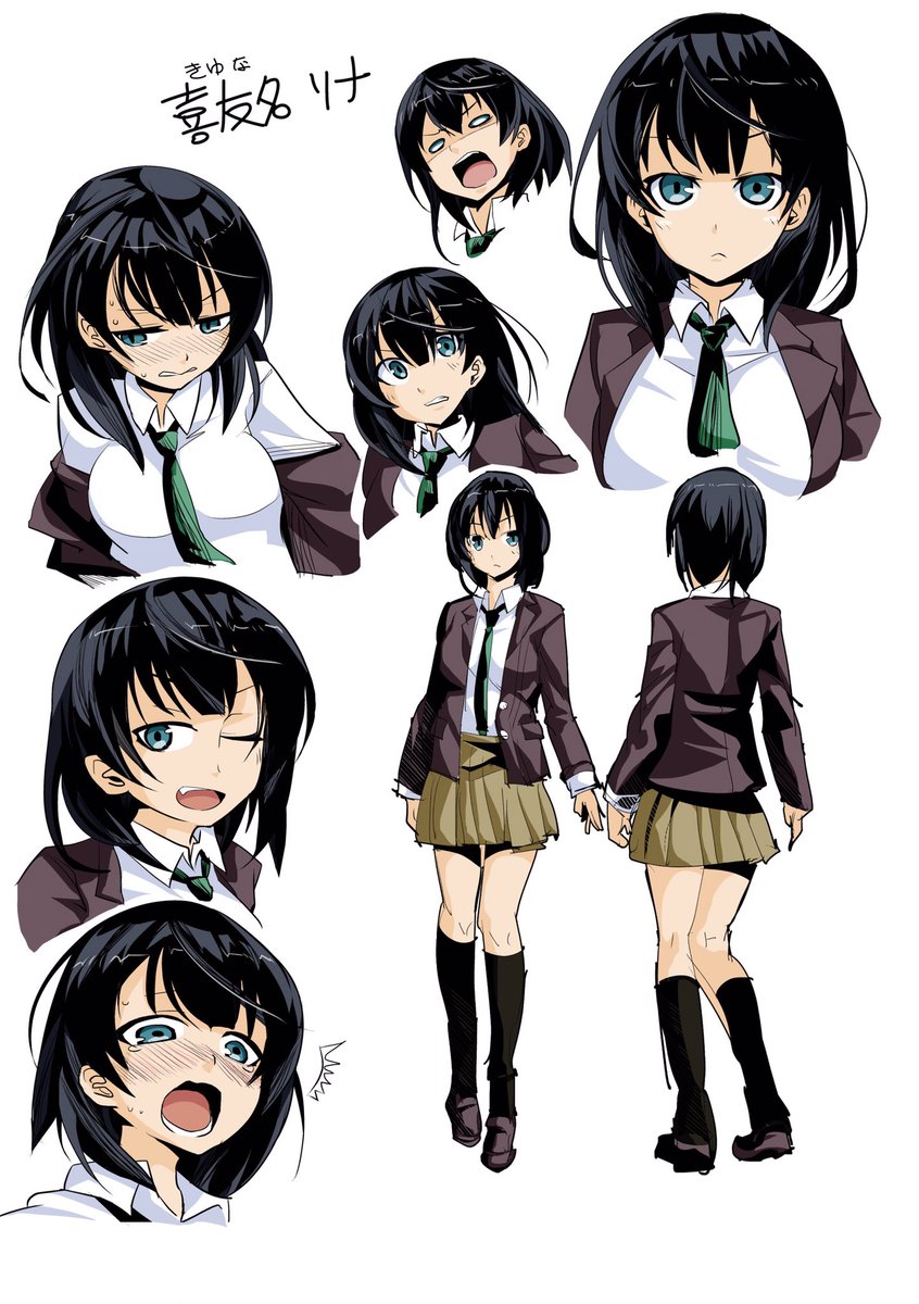 新作キャラデザイン案。
ただいまプロット中 