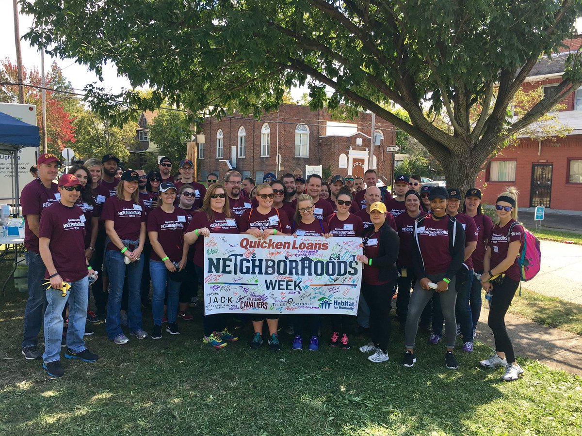 CLE_Nate's tweet photo. Thanks to @CLEHabitat for letting us help fix up our community. Enjoyed working w/ great @Cavs &amp; @QuickenLoans teammates. #AllForCLE https://t.co/HIoyx80aZC