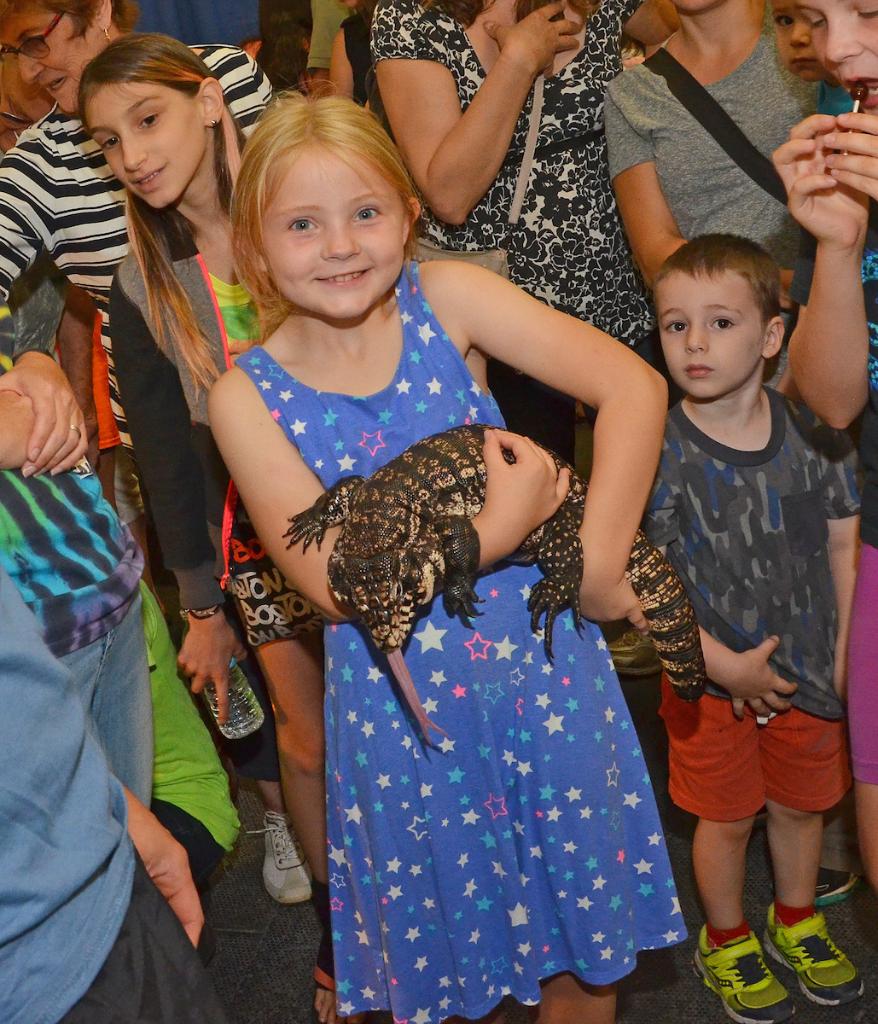 Cummings Open House Tufts Vet lizard kid