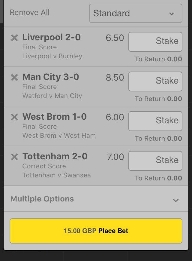 ScoreKings's tweet image. Saturdays premier league lucky 15 ⚽️ 0.1 point stake in the lucky 15 box