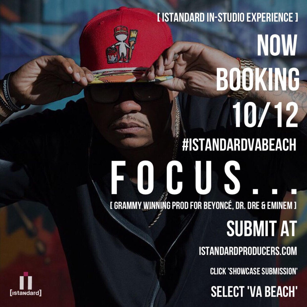 #Producers come play your #music for @Focus3Dots  in #VAbeach on 10/12. Sign up for free @ goo.gl/SPpCBw #Beatlife #producer