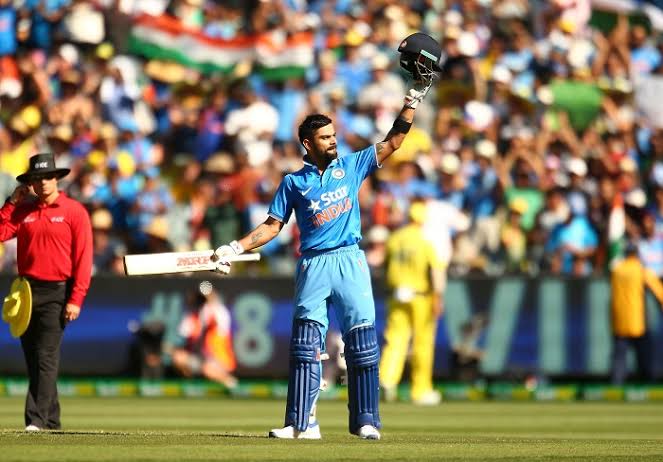 prashantDocean's tweet photo. @StarSportsIndia Virat Kohli's 25th Century in 4th ODI of India tour of Australia.
Venue - Canberra
20 Jan, 2016
Mark Nicholas & VVS Laxman
#CommentaryCatch https://t.co/JvkYlvCbWm