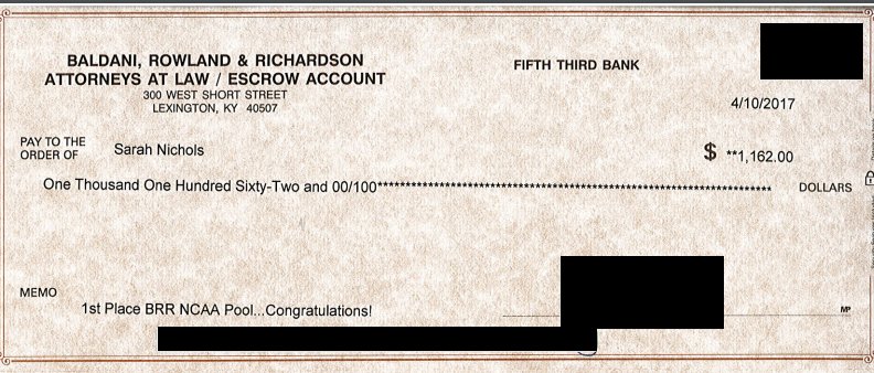 TuckerInLaw's tweet photo. ICYMI: Ms. Nichols was the big winner of the basketball pool -- and gave it all to McConathy Farm Rescue Team 501-c3 charity #kyhorses https://t.co/m0g7IradjL