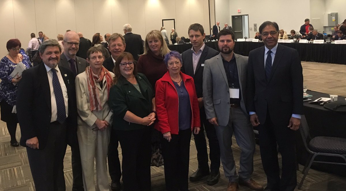 nwbcgreg's tweet photo. It's an honour to serve on the @FCM_online BOD with this great group of @UBCM members. #CDMmuni have a key role in nation building. https://t.co/EQS1aZ3bz4