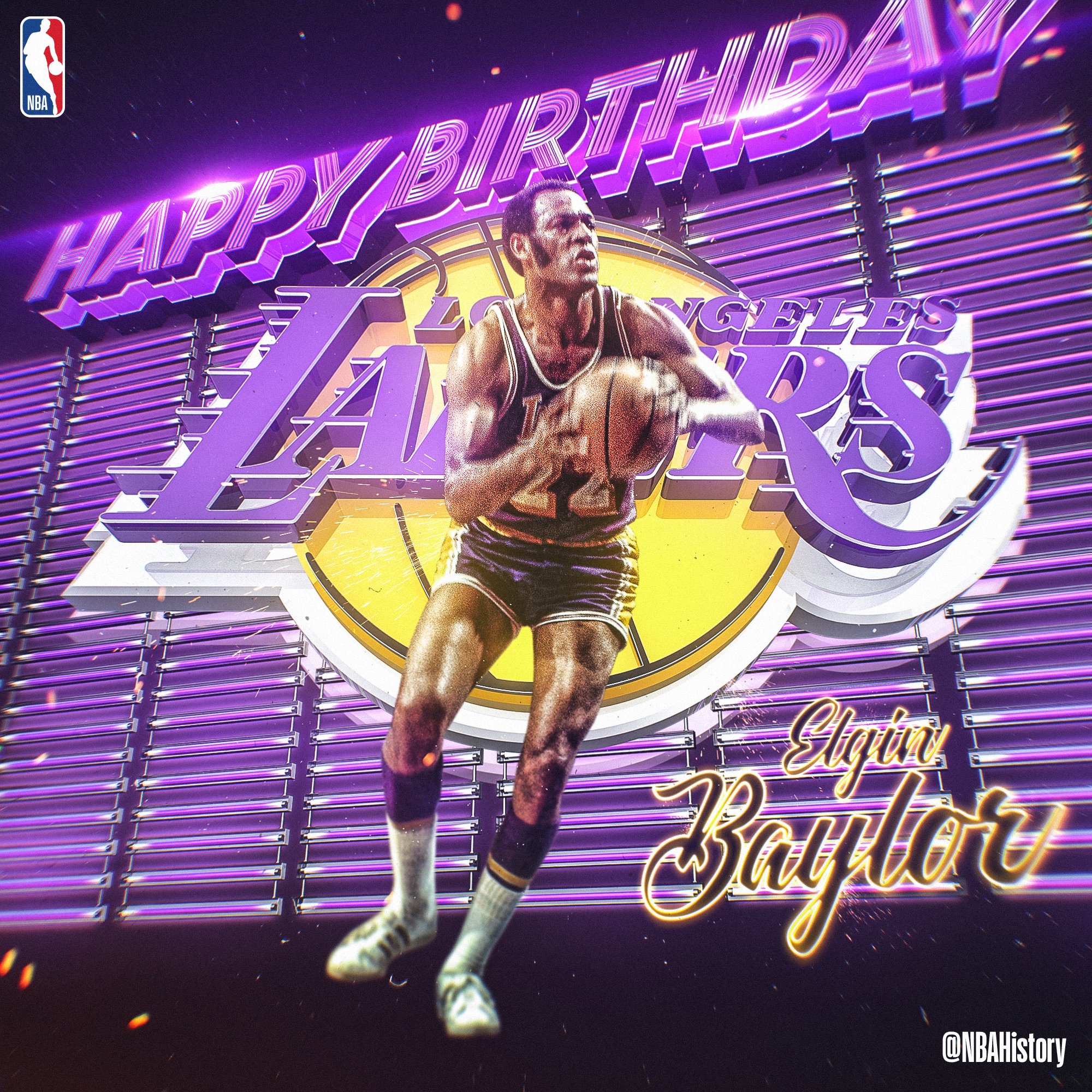 Happy 83rd Birthday to 11x All-Star & Hall of Famer, Elgin Baylor! 