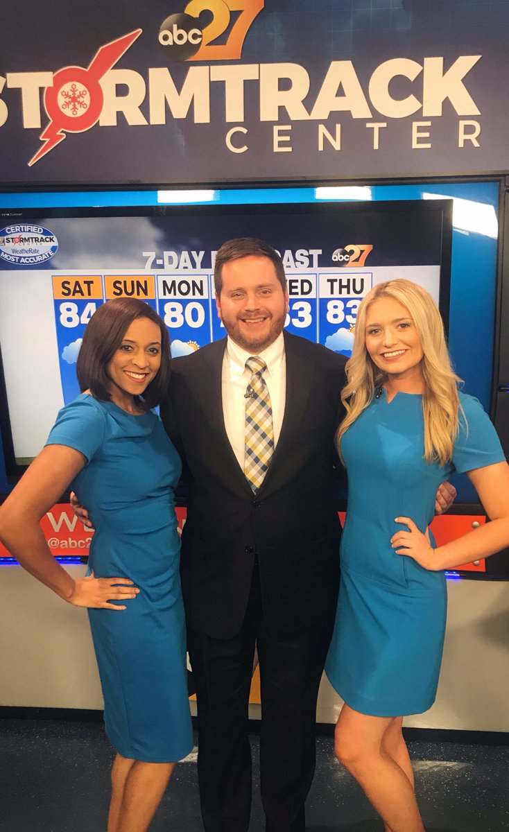 WX_AnnRodden's tweet photo. Good morning PA! So happy to share the forecast with you this AM- I had a blast with this crew. @DopplerDan @JanelKnight https://t.co/jebTppfupN